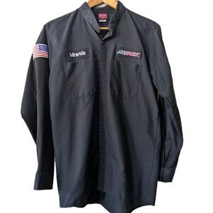 RCR Med Richard Childress Racing Mechanic NASCAR RedKap Snaps Shirt Name Patch